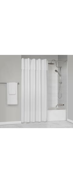 Protect360° Wide Stripe Shower Curtain with Microban®