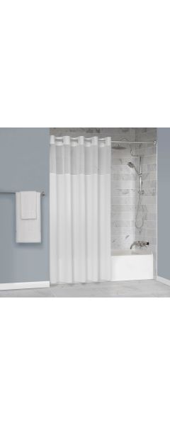 Plain Weave shower Curtain White